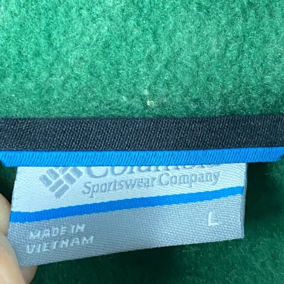 Columbia NDSU Bisons Fleece Vest Large Green Zip North Dakota State University - Picture 5 of 11